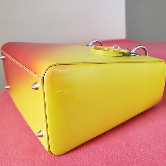 $6500 Lady Dior medium Cruise 2014 ombre yellow b - Picture 8 of 8